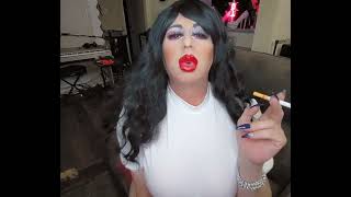 not stoned sugar baby lipstick smoking fetish crossdresser crossdressing virgin come and get it