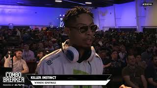 Top 8 Finals ▷ Combo Breaker 2018 - Killer Instinct - Amenty (Eagle) vs Hollywood Sleep (Aria)
