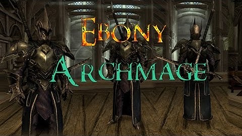 Skyrim SE - Ebony Archmage Armor Mod Review