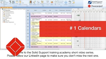 Calendars - Powerproject quick tip # 1
