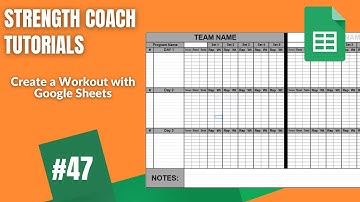 Create a workout with Google Sheets