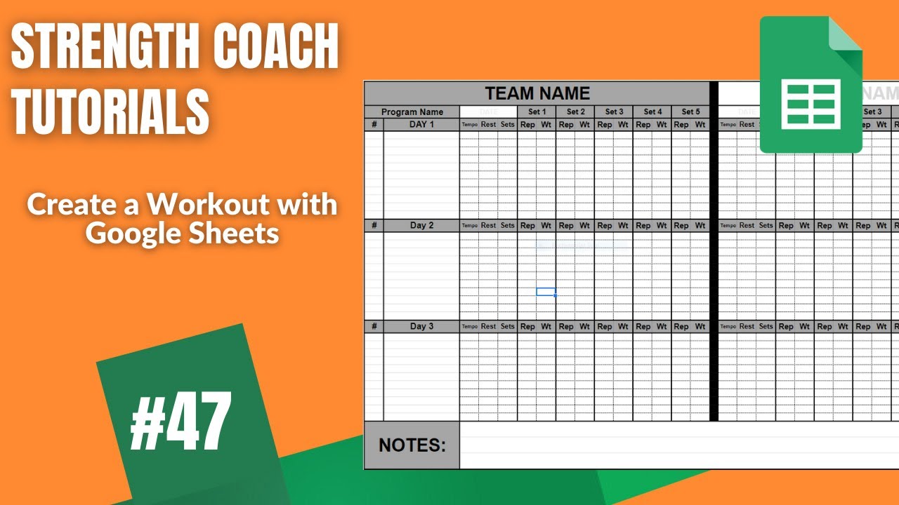 Workout Program Template Google Sheets Blog Dandk