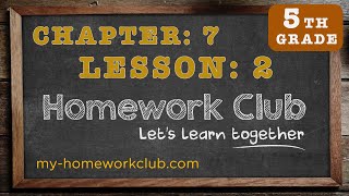 Homework Help Common Core Math Grade 5 Chapter 7 Lesson 2 - part 1