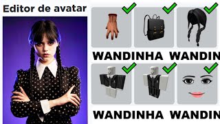 Transformei um Avatar do Roblox na Wandinha Addams 