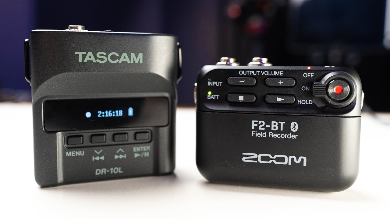 Zoom F2 vs Tascam DR-10L | Detailed Comparison and Testing