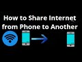 How to Share Internet from Phone to Another — Step by Step Instruction