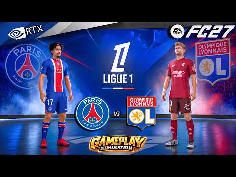 FC 27 - PSG vs Lyon Ft. Dembele, Vitinha | Ligue 1 Match Simulation | PC [4K60]