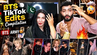 Pakistani Reacts To 😱🔥 BTS TikTok Compilation Edits Videos 🥵 | shocking Reaction