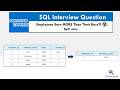 #4 American Express SQL Question | Employee Salary Greater than Manager's Salary