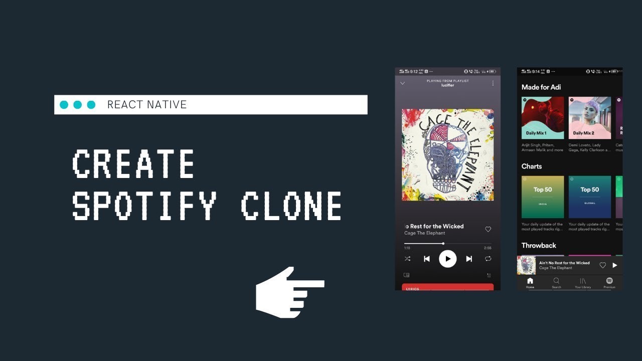 #6 Creating Spotify Clone with React Native || Getting User Playlist || Spotify Api