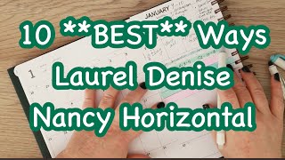 **10 BEST Ways To Use**  Laurel Denise Horizontal Nancy Planner