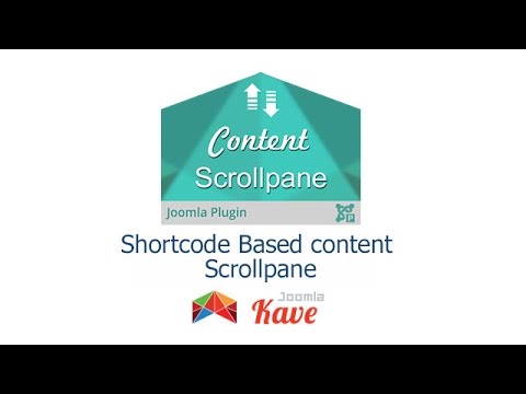 Shortcode based Content Scrollpane for Joomla
