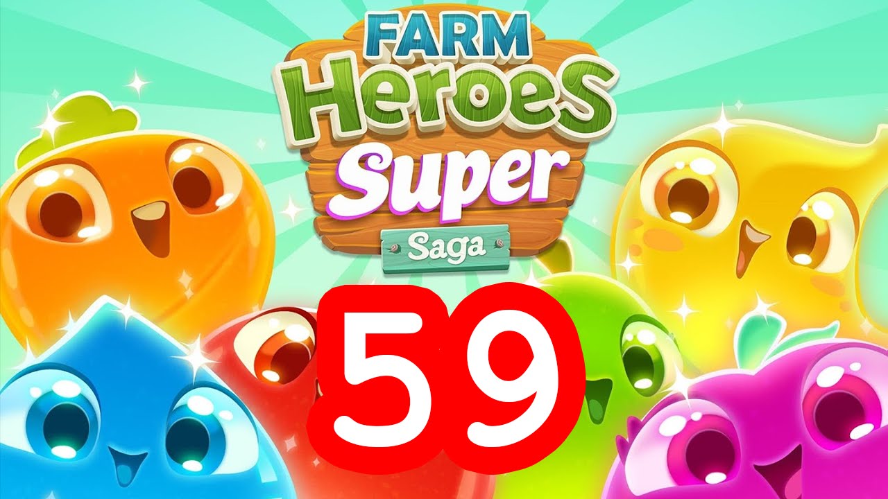 Farm Heroes Super Saga - Level 59 - Lösung Solution Walkthrough