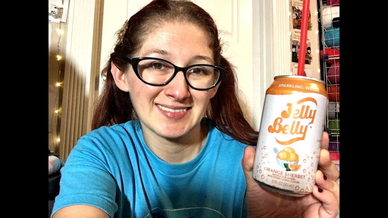 Taste Test Review Jelly Belly Sparkling Water in Orange Sherbet YouTube