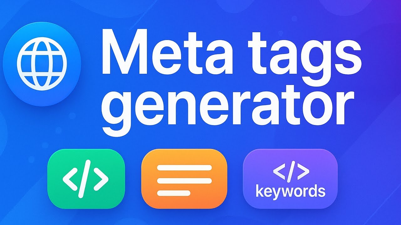 Meta Tags Generator for SEO Optimization for FREE - YouTube