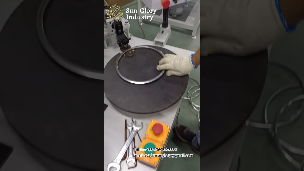 T type stainless steel ring deep drawing, pre-pressing, pressing and angle flattening 4 in 1 machine