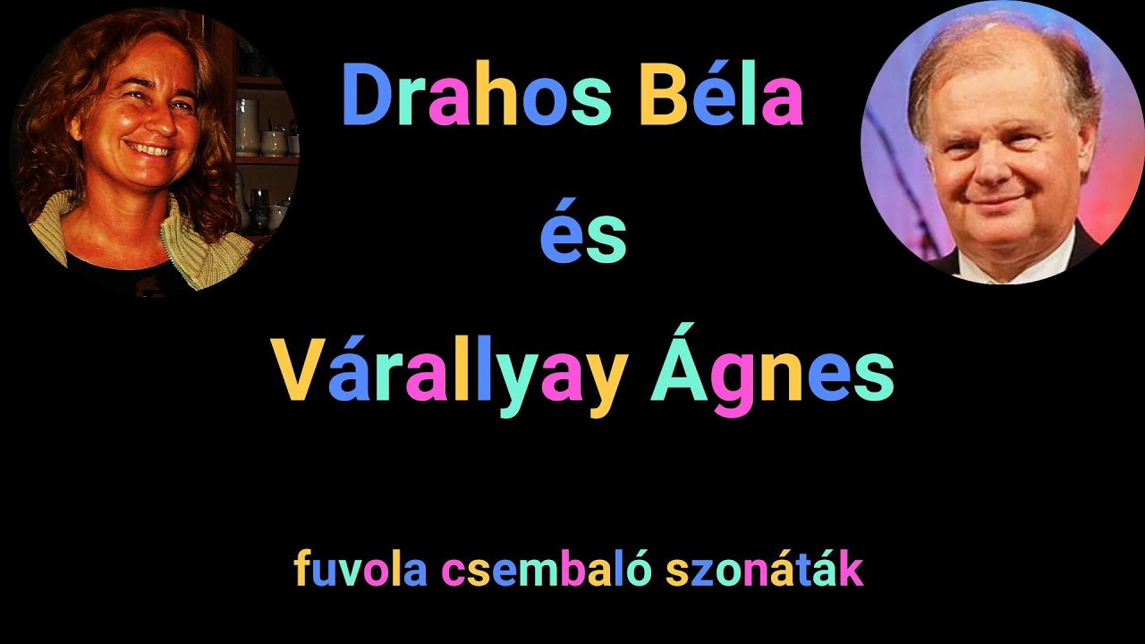 Drahos Béla és Várallyay Ágnes koncertje; Bach; fuvola csembaló szonáták – Szekszárd - 2001