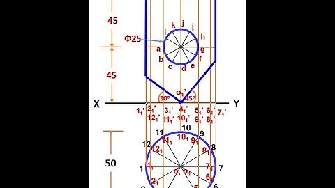 Engineering Graphics Lecture 014S Development of Surfaces of Solids XIX (Develop Truncated Cylinder)