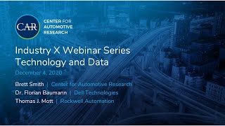 Auto Industry X Webinar Series - Technology and Data