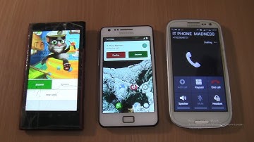 Incoming call&Outgoing call at the Same Time Samsung Galaxy S3+S2 Android 11+Nokia Lumia 1020