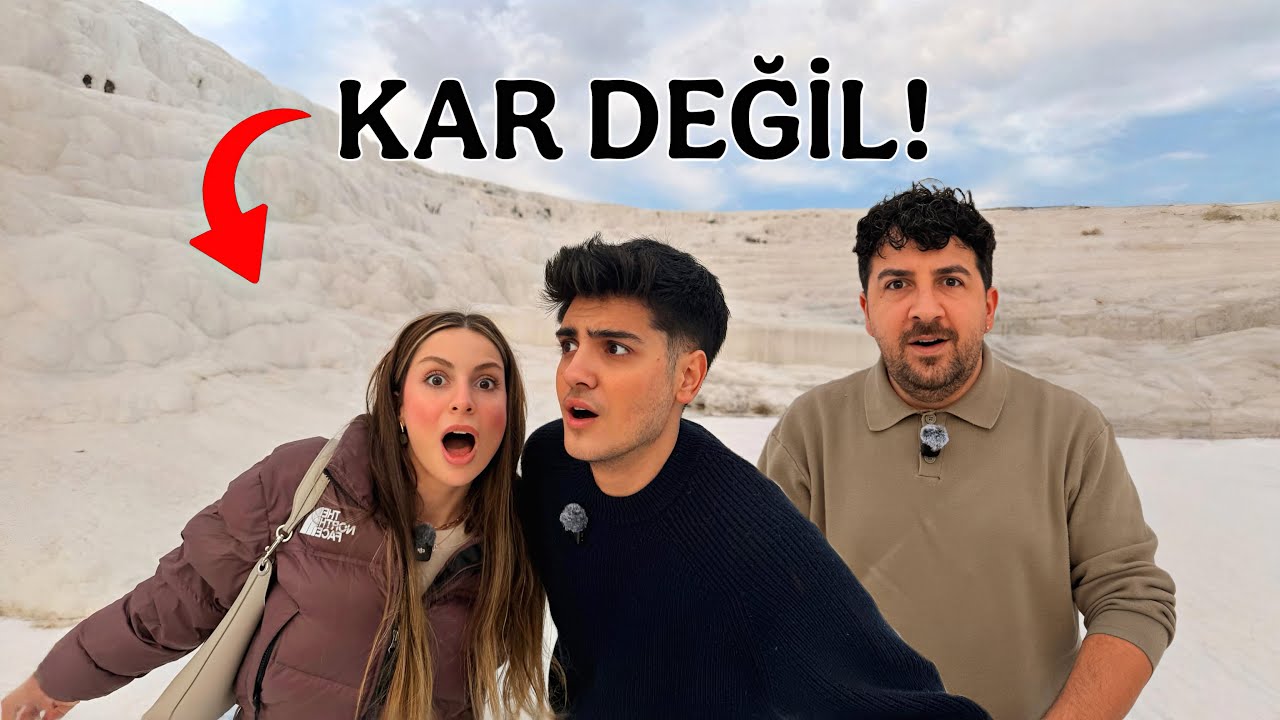 Bu beyazlıklar ne?😱 PAMUKKALE DENİZLİ VLOG!! Melih Yıldırım | Sıla Beyoğlu | Serkan 