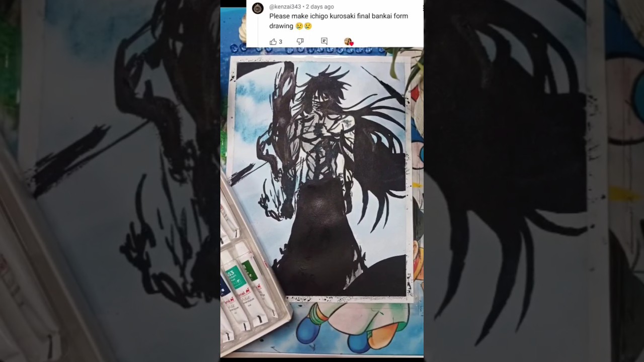 Epic Ichigo Kurosaki Final Bankai Form | Requested Artwork 
