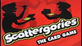 Scattergories The Card Game How to Play