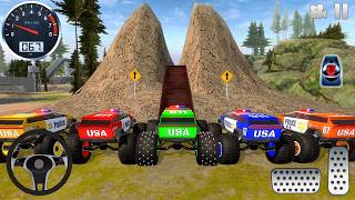 Mega Ramp Mud Police Monster Truck Stunts Driving - Impossible Car Driver - Android IOS gameplay #2 screenshot 1