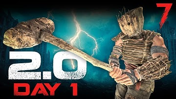 Brace for the Storm -  Day 1 in 7 Days to Die 2.0 -  Streamer Weekend