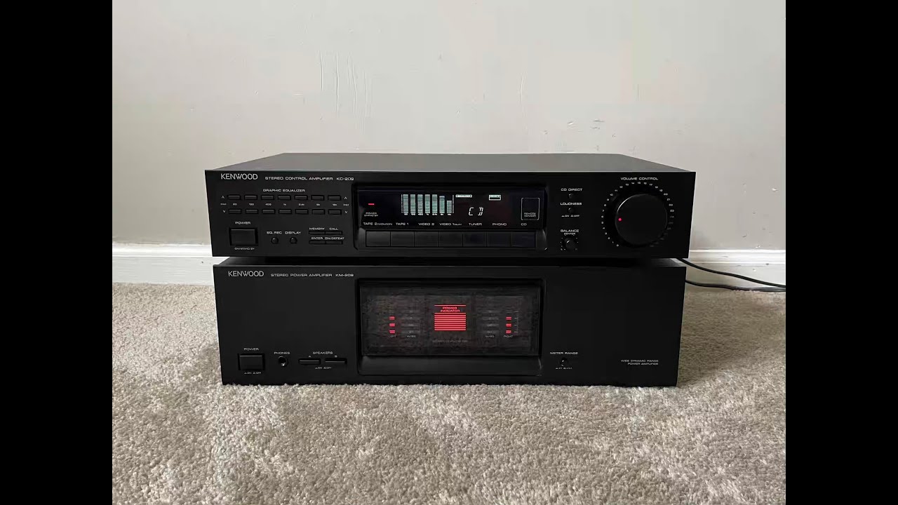Kenwood KM209 Home Stereo Power Amplifier with KC209 Control