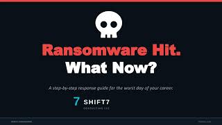 Ransomware Hit. What Now? (Step-by-Step Incident Response Guide)