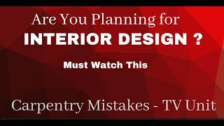 Transform Your Living Space: Avoid These Mistakes in Designing your TV Unit