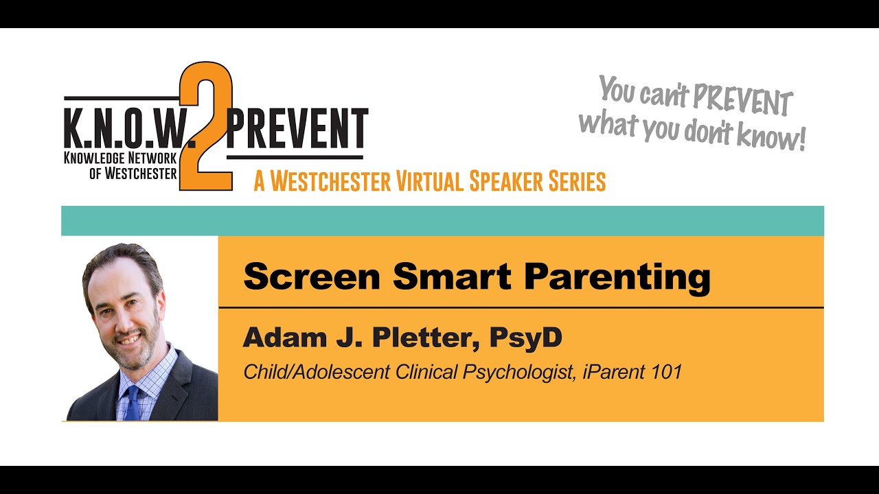 Screen Smart Parenting with Adam Pletter, PsyD - YouTube