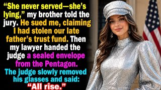 She Never Served a Day! My Brother Said-Then the Judge Said, All Rise...