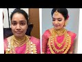 അതിഭാവുകതയില്ലാതെയുള്ള വിവാഹ മേക്കപ്പ്  hindu traditional wedding make-up seemavineeth makeup artist