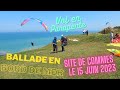 Vol parapente site de commes le 15 juin 2023  voile bgd epic 2