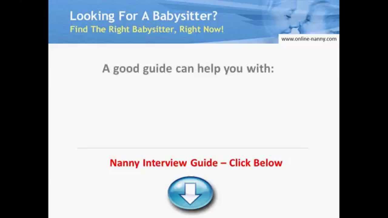 nanny interview questions