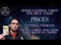 Pisces Weekly General Tarot Reading January 8th -15th 2024