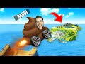 SALTO TUTTA LA MAPPA CON I VEICOLI PIÙ STUPIDI DI GTA 5! (MOD)