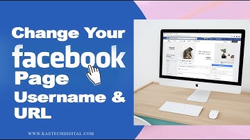 How to change your Facebook page username and url
