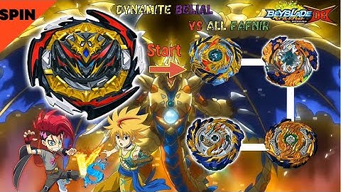 베이블레이드 버스트 DB 다이너마이트 벨리알 VS 올 파브닐 ベイブレードバーストdb 【Dynamite Belial VS ALL Fafnir】 Beyblade Burst DB