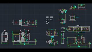 Plummer Block Assembly Drawing in AutoCAD in Hindi