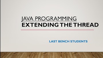 Extend the Thread | JAVA | More usefull content in description👇| @LastBenchStudents3 #video #java