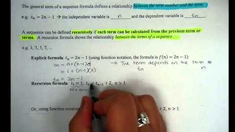 Lesson 7.4 Introduction to Recursion Formulas