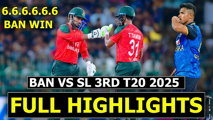Bangladesh vs Sri Lanka 3rd T20 Match Full Highlights 2025