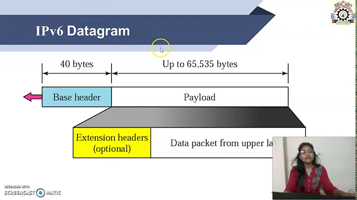 IPv6 Packet Format and Ext. Headers.