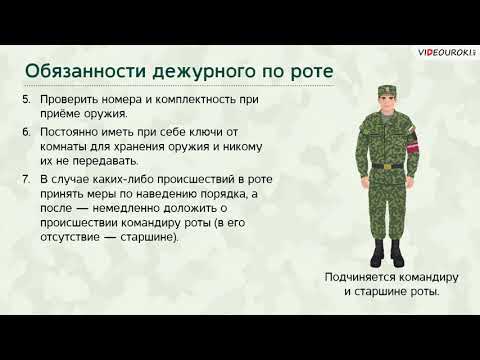 Суточный наряд  Общие положения  Обязанности дежурного и дневального по роте