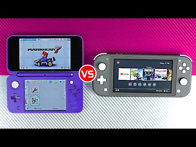 har forhold Cornwall Nintendo Switch Lite vs New 2DS XL - YouTube