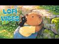 Capypara's Secret Base and the Little Cat🌿Cool Summer Garden&Relaxing Lofi Music for a Peaceful Soul