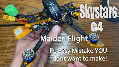 Skystars G4 - 4" Long Range 6s ARF Drone Kit - Maiden Flight Ft. Easy Mistake You Don